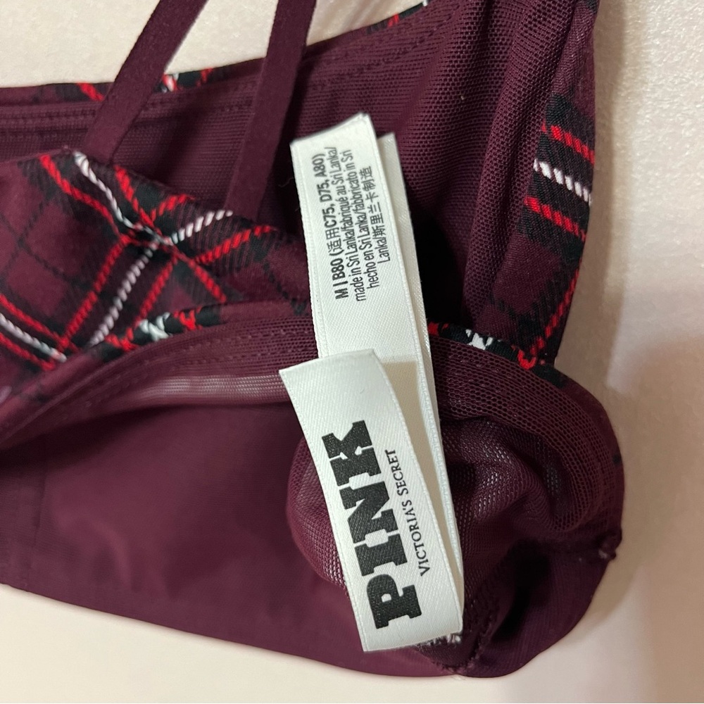 VS PINK Relay Square Neck Sports Bra - Picture 4 of 7